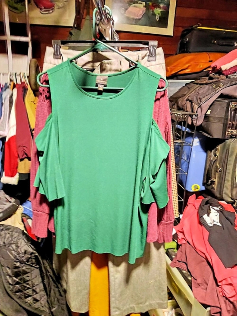 Northern Isles Green Tunic Top